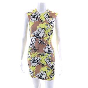 Torn by Ronny Kobo Floral Dress in Yellow and Brown